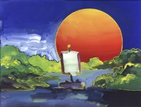 Sun Boat Fine Art Print