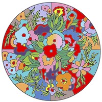 Flower Circle Fine Art Print