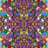 Flowers Kalidescope Fine Art Print