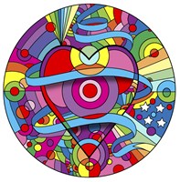 Heart Ribbons Fine Art Print