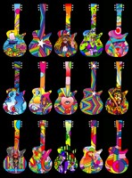 Pop Art Guitars Fine Art Print