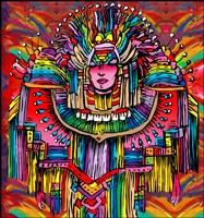 Mardigras Lady 1 Fine Art Print