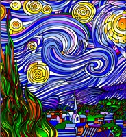 Starry Night 1 Fine Art Print