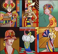 Art Deco Ladies 8 Fine Art Print