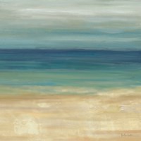 Navy Blue Horizons II Framed Print