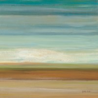 Turquoise Horizons II Framed Print