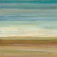 Turquoise Horizons I Framed Print