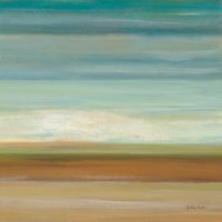 Turquoise Horizons II Framed Print