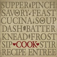Chef's Words II Framed Print