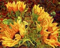 Four Sunflowers Fine Art Print