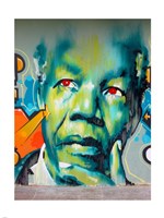 Graffiti de Mandela Fine Art Print