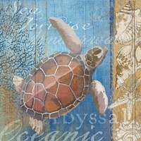 Turtle and Sea Fine Art Print