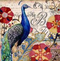 Peacock Decore I Fine Art Print