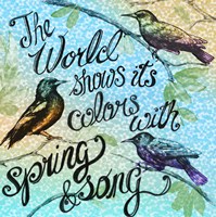 Birdie Words 1 Fine Art Print