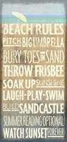 Beach Rules by Art Licensing Studio - various sizes
