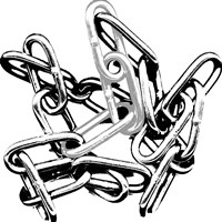 In Chains Framed Print