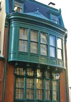 Green Window Framed Print