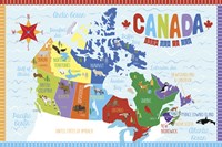 Canada Map Fine Art Print