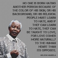 No One - Nelson Mandela Quote Framed Print