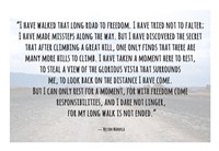 Road to Freedom - Nelson Mandela Quote Fine Art Print