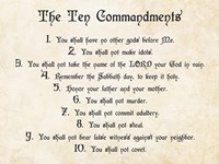 The Ten Commandments Fine Art Print