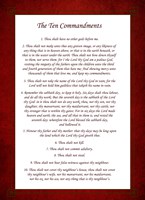 The Ten Commandments - Red Fine Art Print