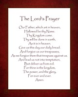 The Lord's Prayer - Red Fine Art Print