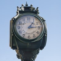 Clock at Reading (Color) Fine Art Print