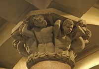 City Hall Figures (Color) Framed Print