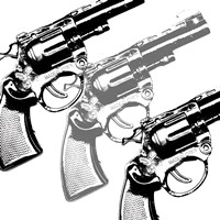 Bang, bang Framed Print