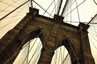Brooklyn Bridge II (sepia) Fine Art Print