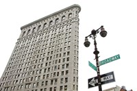 Flatiron Building with Lamp Fine Art Print