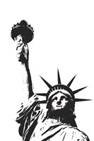 Statue of Liberty (outline) Fine Art Print