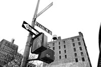 West Broadway and Franklin Street (b/w) Fine Art Print