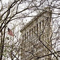 Veiled Flatiron Building (detail) Fine Art Print