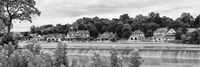 Boathouse Row (b/w) Fine Art Print