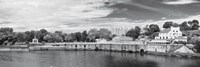Waterworks Panorama (b/w) Fine Art Print