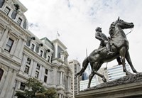City Hall Sculpture (horse) Fine Art Print