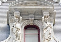 City Hall Sculpture (window) Fine Art Print