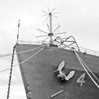 Ship Bow (b/w) Fine Art Print