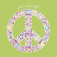Peace is Beautiful Framed Print