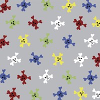 Skulls Pattern Framed Print