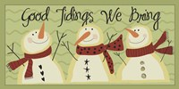 Snowmen Fine Art Print