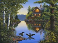 Lake Cabin Fine Art Print