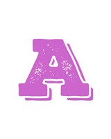 A in Pink Fine Art Print
