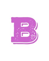 B in Pink Fine Art Print