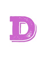 D in Pink Fine Art Print