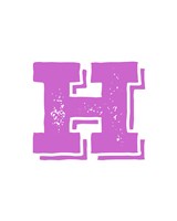 H in Pink Fine Art Print