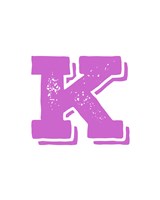 K in Pink Fine Art Print