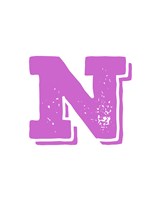 N in Pink Fine Art Print